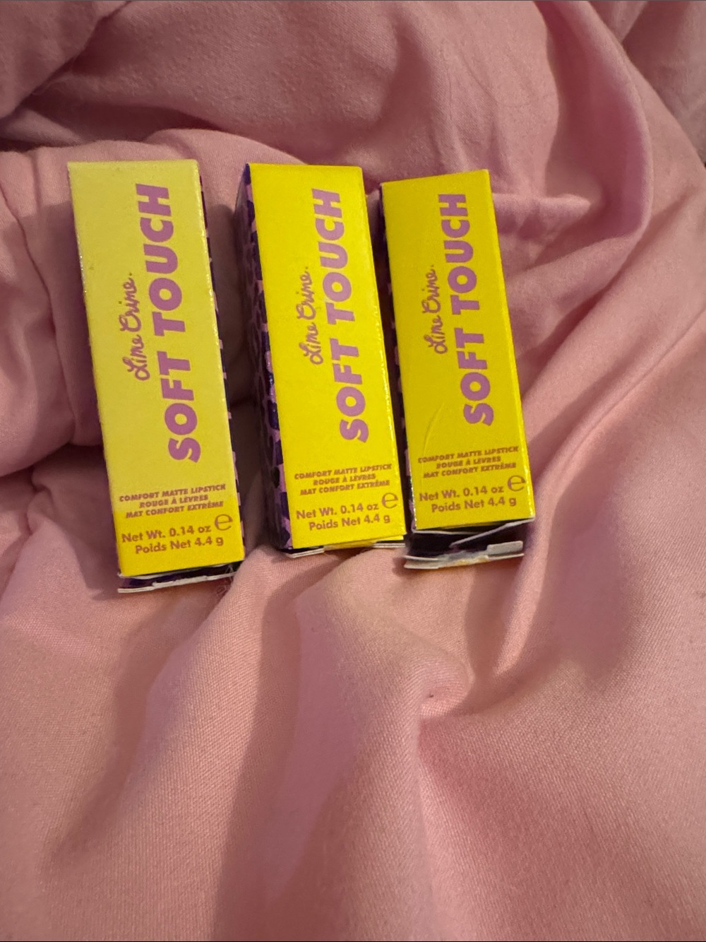 Lime Crime Soft Touch Lipstick 💄 Bundle of (3) Disco Down(2)Fuchsia Flare(1)NWT